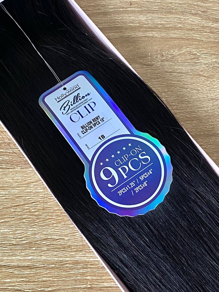 Billion | 9pc Clip In Human Hair Extensions 18inches