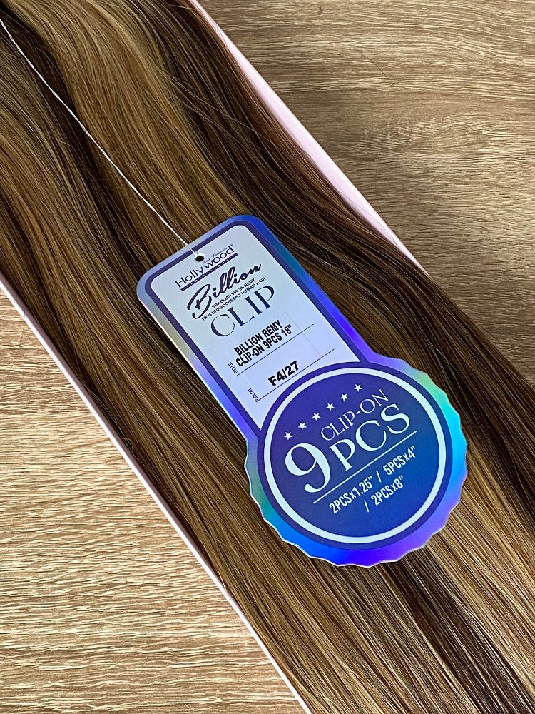 Billion | 9pc Clip In Human Hair Extensions 22inches