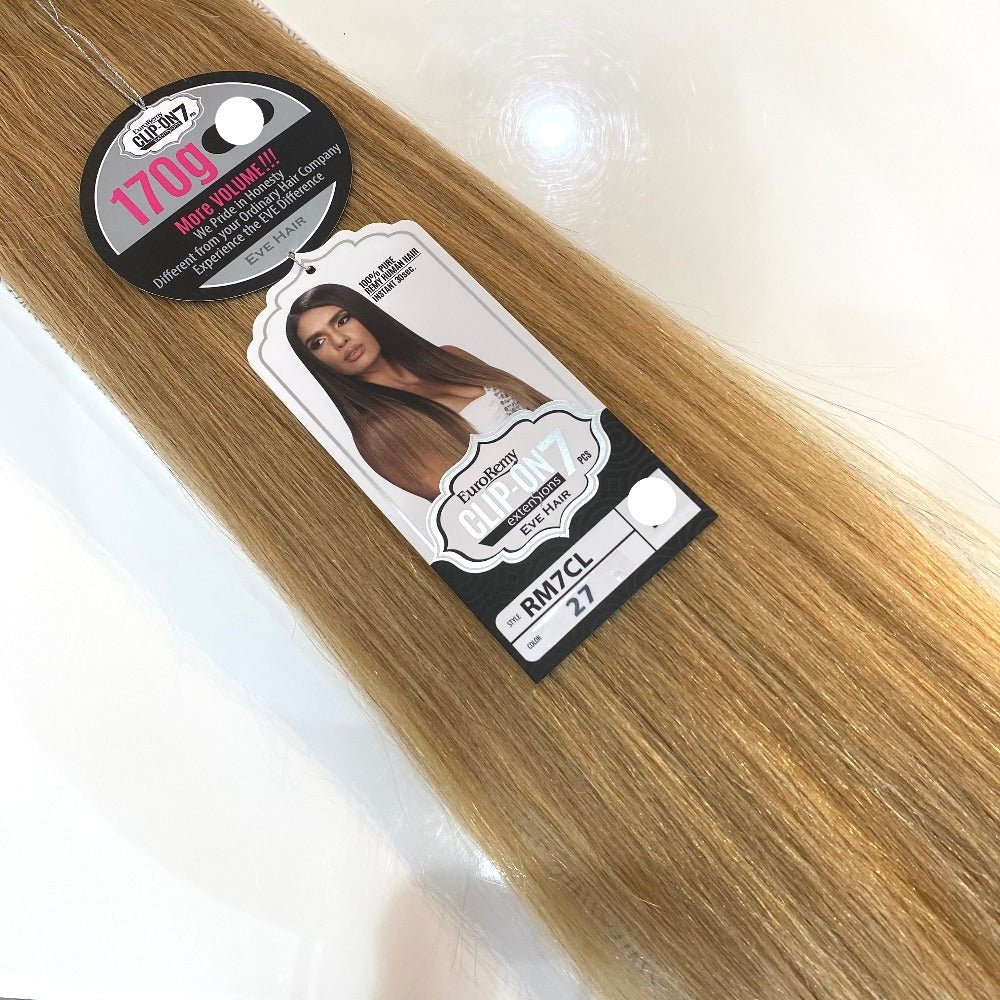 Euro Remy 7pc Clip-In Human Hair 18”