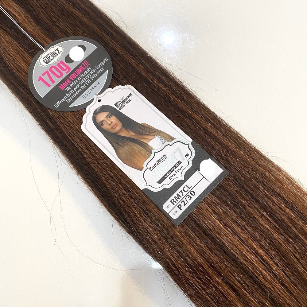 Euro Remy 7pc Clip-In Human Hair 18”