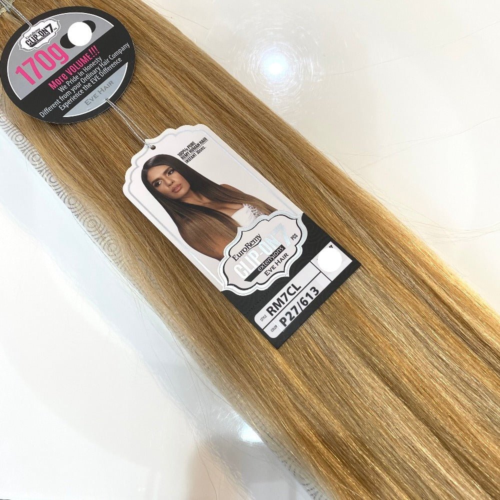 Euro Remy 7pc Clip-In Human Hair 18”