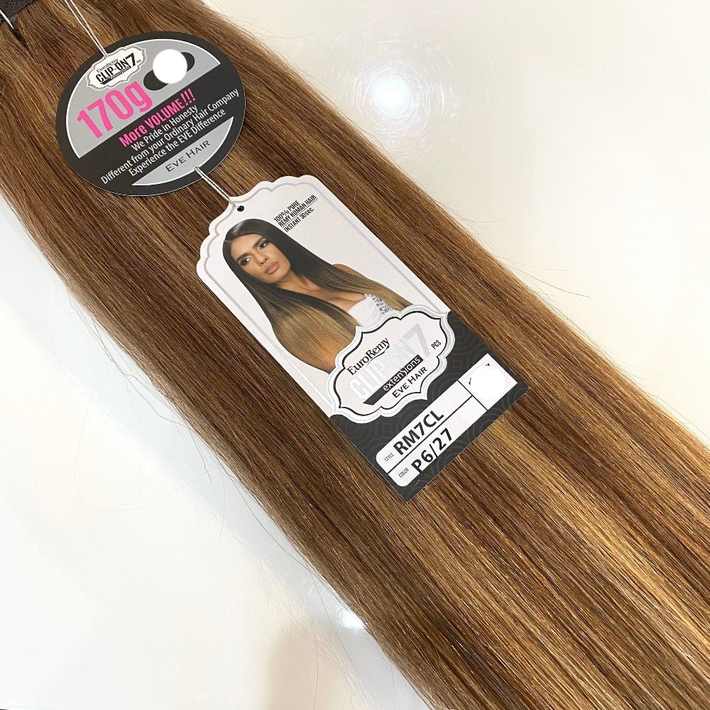 Euro Remy 7pc Clip-In Human Hair 22”