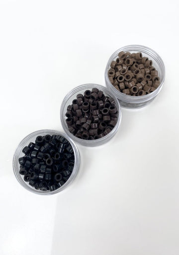 Hair Couture | 150 Premium Silicone Aluminum Tube Locks 5x3mm