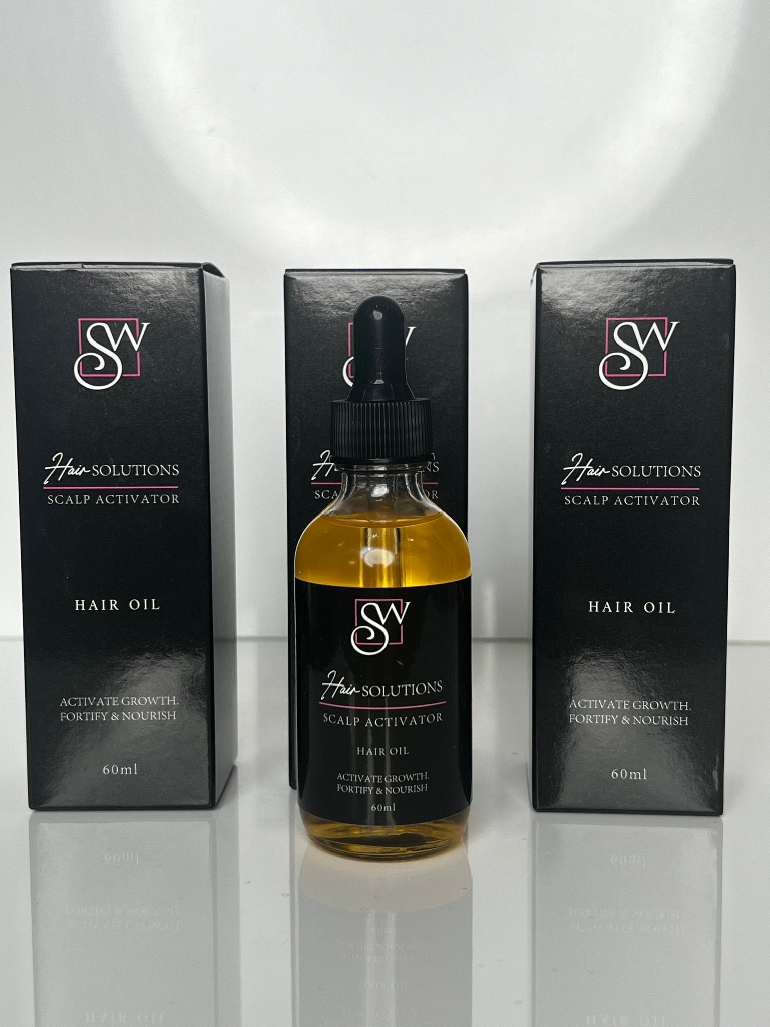 SW Hair Solutions Rosemary Mint Biotin Hair Growth & Scalp Activator Oil – 3-Month Supply