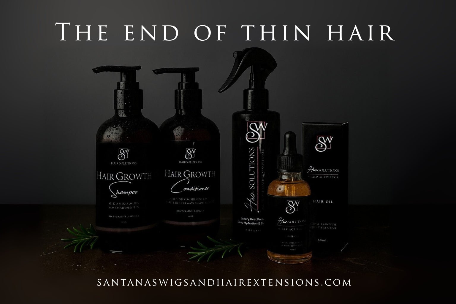 SW Hair Solutions Ultimate Hair Growth and Care Set – Regenerative Shampoo, Conditioner, Leave-In Conditioner & Scalp Activator Oil | Biotin, Rosemary, Silk Amino Acids | Anti-Hair Loss, Scalp Health & Heat Protection for Stronger, Fuller Hair